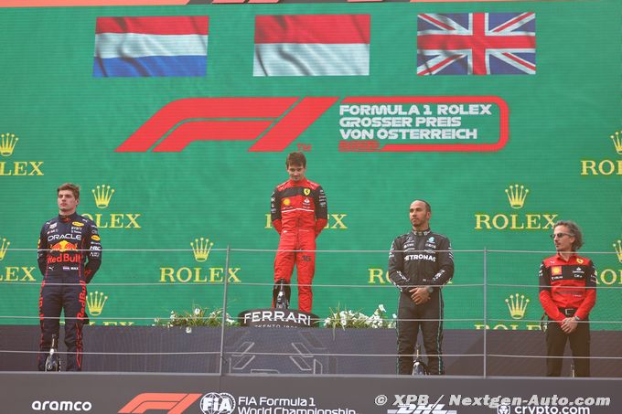 Leclerc, Verstappen et Hamilton (...)