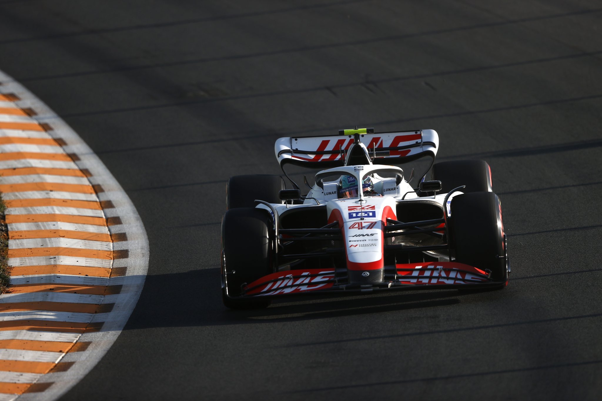 Mick Schumacher en piste à Zanfvoort au Grand Prix des Pays-Bas 2022