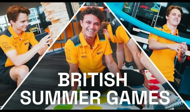 Norris and Piastri play British Summer Games