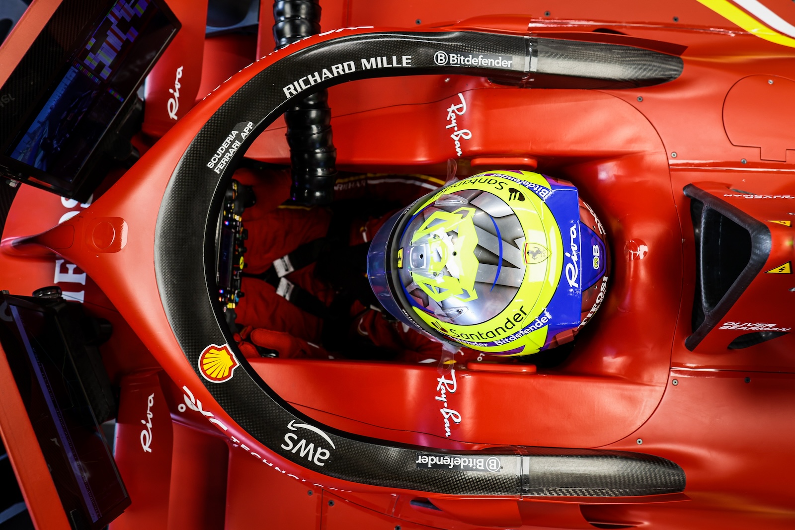 Oliver Bearman dans la Ferrari F1 lors du Grand Prix Arabie saoudite